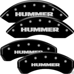 2003-2009 Hummer H2 Black Caliper Covers with “HUMMER” engraved on all 4 covers