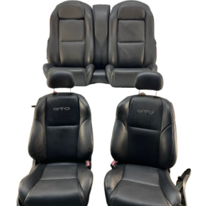 2004 Pontiac GTO Seats Fronts and Rears Black Leather OEM