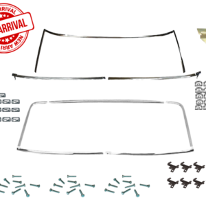 1967 – 1969 Camaro Coupe Front and Rear Window Chrome Molding Kit, Premium Quality
