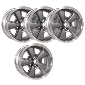 1970 – 1981 Camaro Custom Z28 5 Spoke 17 X 9 Cast Aluminum Wheels with 5″ Backspacing, Set of 4