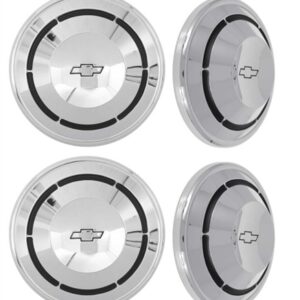 1968 – 1970 Camaro Dog Dish Poverty Hubcap Set, 4 Piece COPO Wheel Center Cap Kit